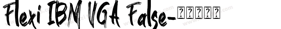 Flexi IBM VGA False字体转换